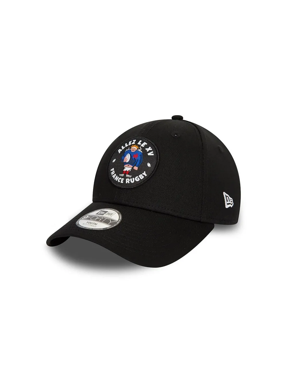 Casquette enfant FRANCE RUGBY & NEW ERA ajustable 9FORTY Core Black