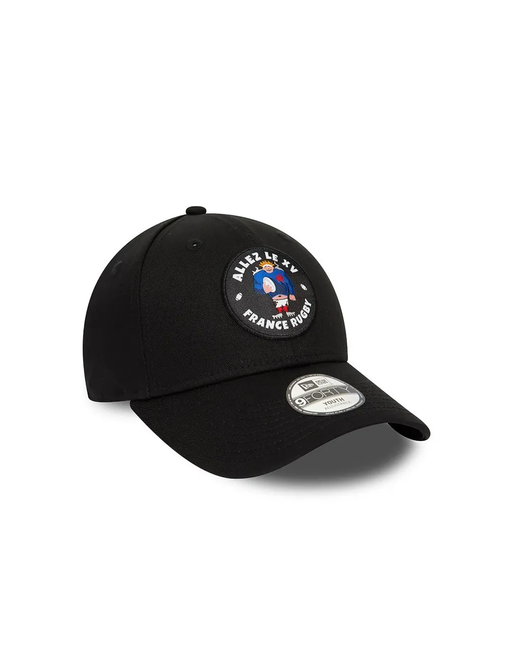 Casquette enfant FRANCE RUGBY & NEW ERA ajustable 9FORTY Core Black