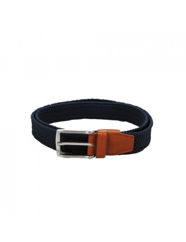CEINTURE TRESSEE EXTENSIBLE BLEU MARINE