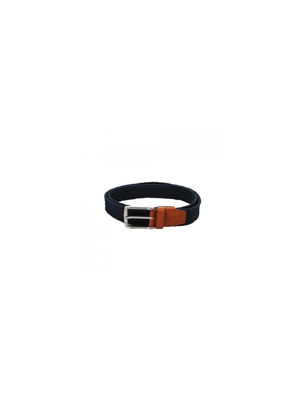 CEINTURE TRESSEE EXTENSIBLE BLEU MARINE