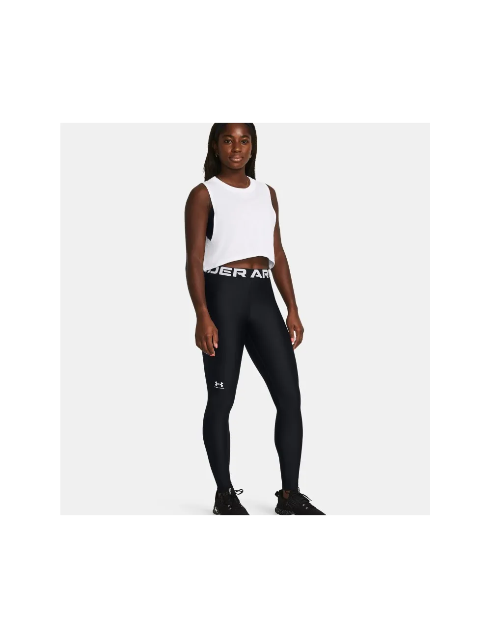 UA HG Authentics Legging Femme Noir