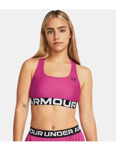 Brassière de sport HeatGear® Armour Mid Branded pour femme