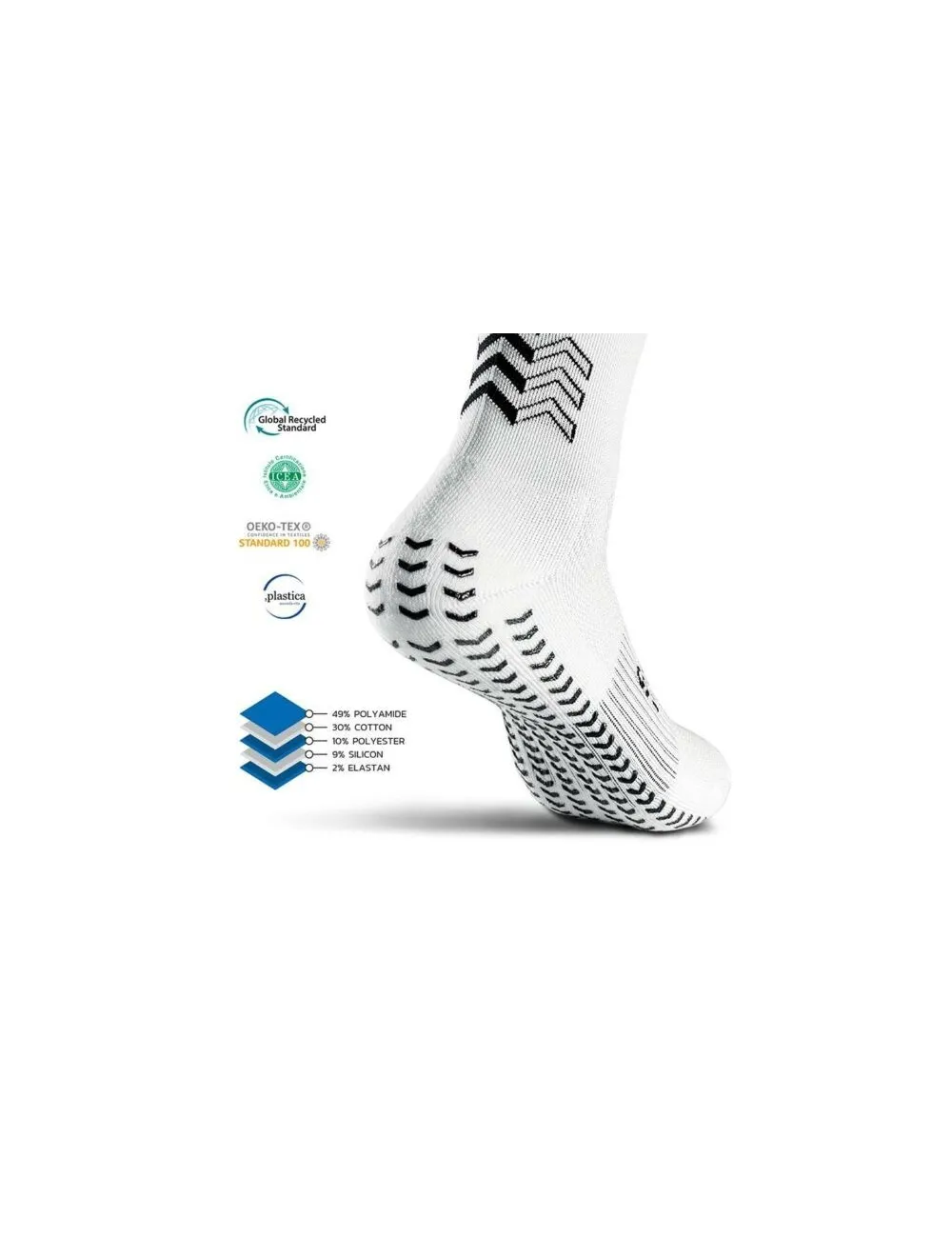 Chaussette grip ultralight SOXPRO blanche