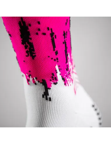 Chaussette grip et compression Padel SOXPRO Rose