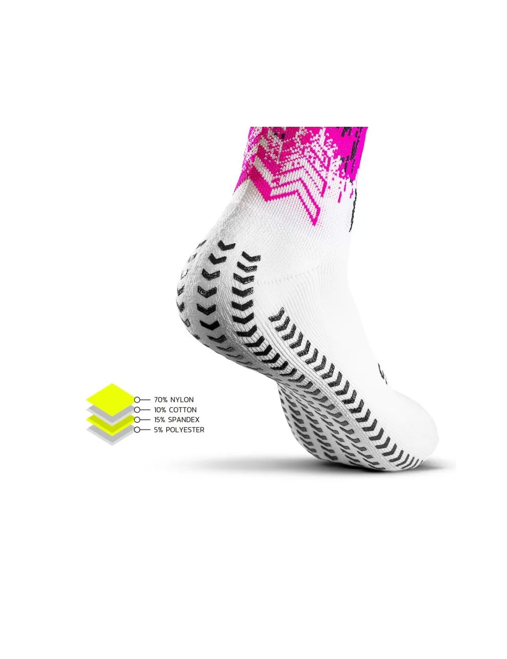 Chaussette grip et compression Padel