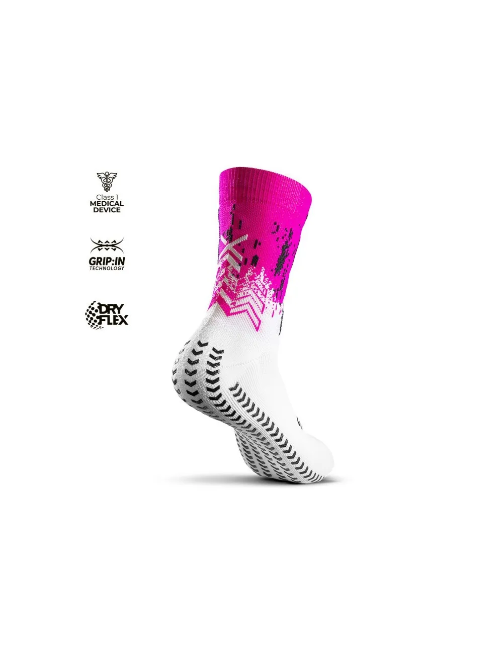 Chaussette grip et compression Padel