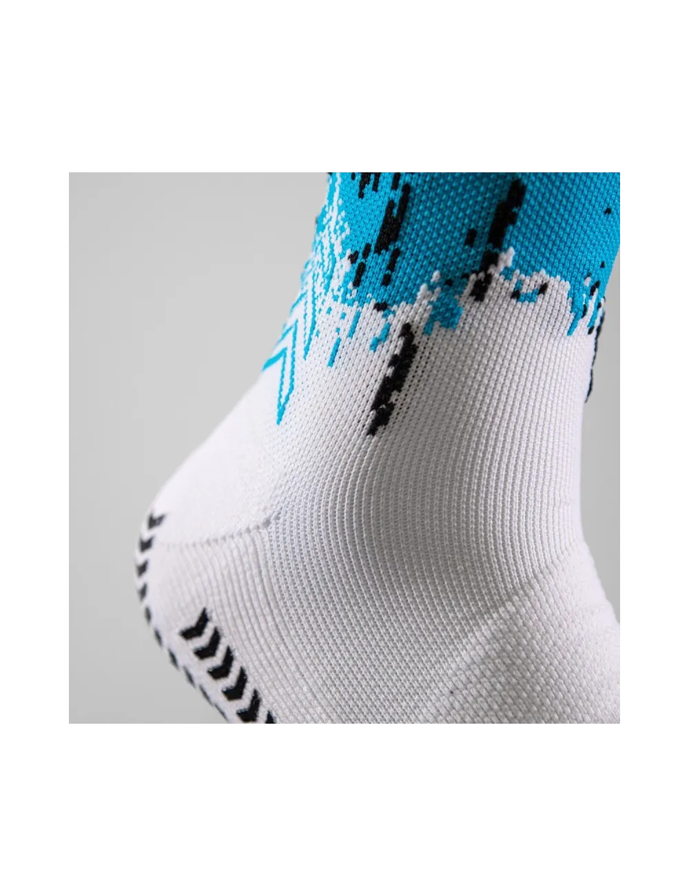 Chaussette grip et compression Padel bleu/blanc