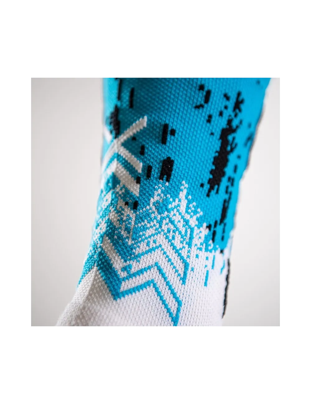Chaussette grip et compression Padel bleu/blanc
