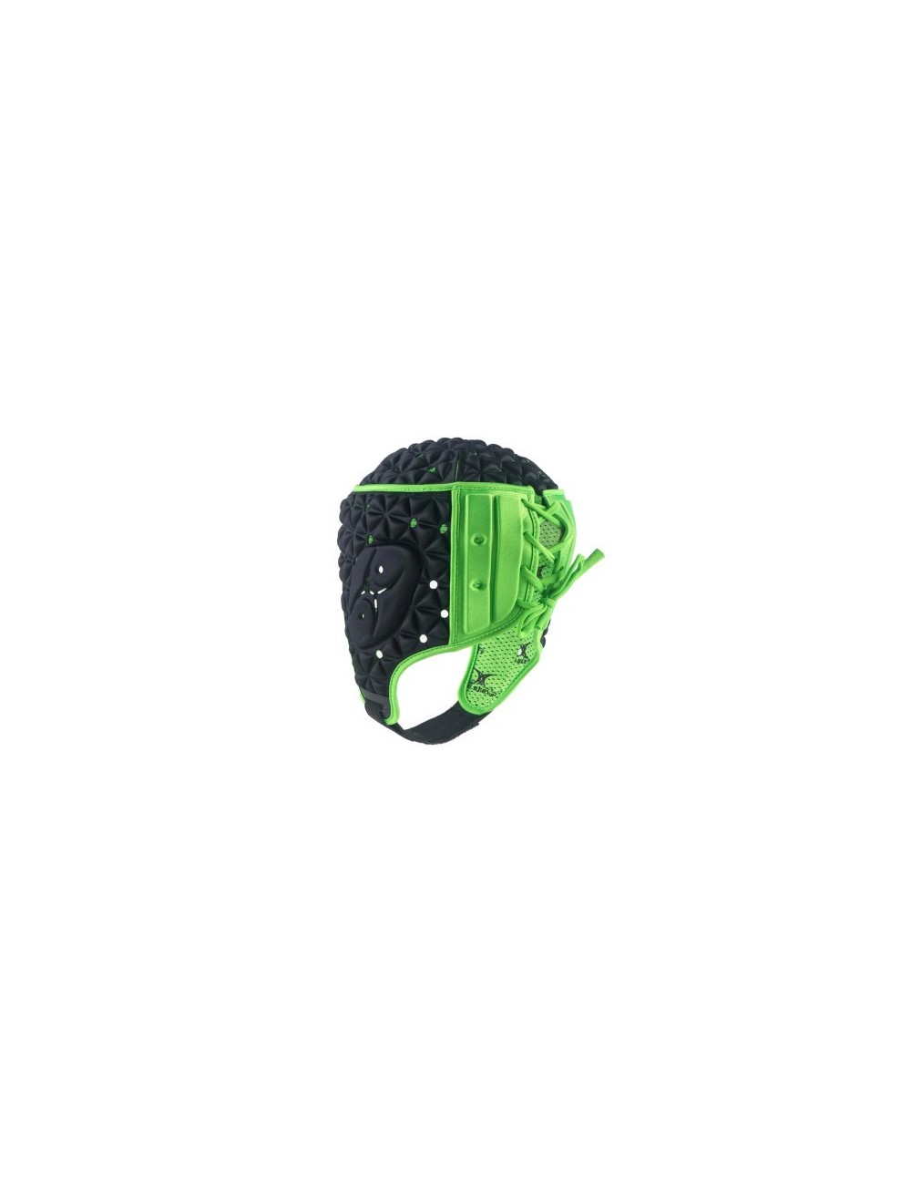 Casque rugby Ignite Gilbert noir vert