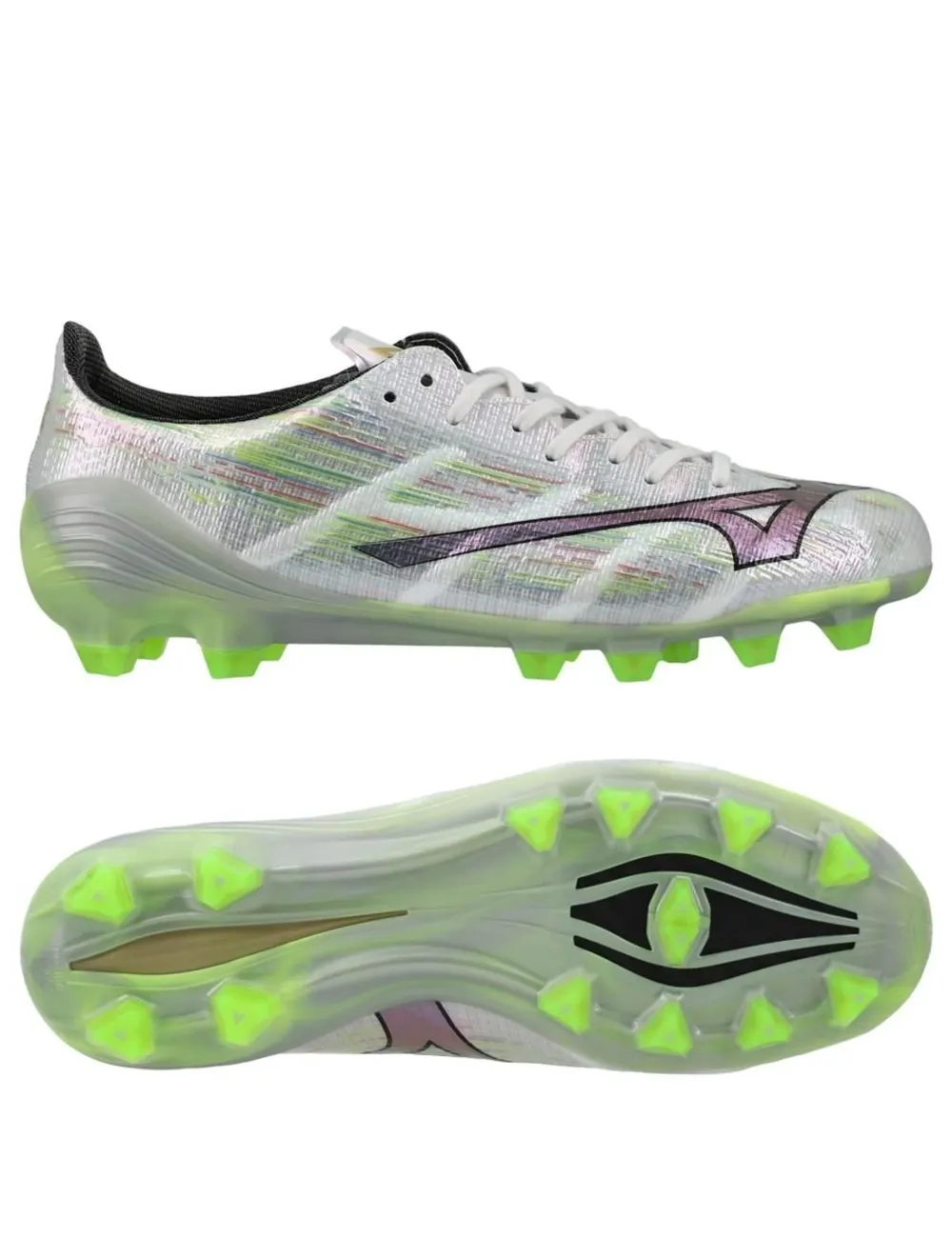 CRAMPONS MIZUNO ALPHA II ELITE (FG) BLANC