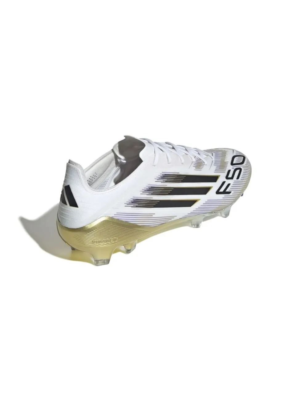CRAMPONS ADIDAS F50 ELITE FG BLANC/OR