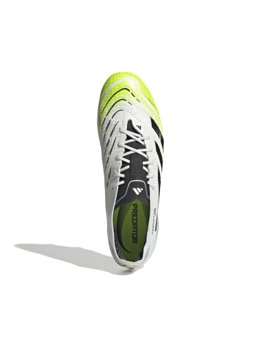 CRAMPONS ADIDAS PREDATOR ELITE FG BLANC/JAUNE