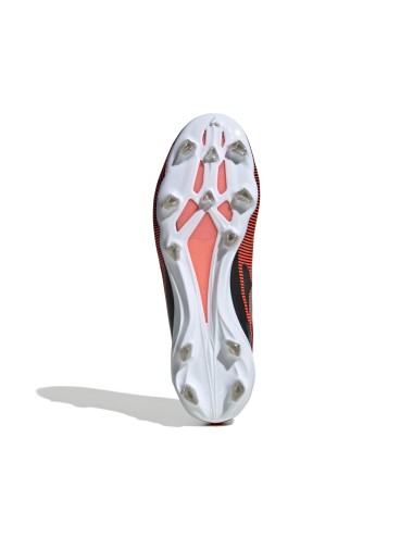 CRAMPONS ADIDAS ADIZERO RS15 PRO (FG) NOIR/ROUGE