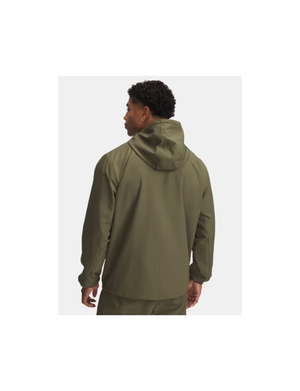 VESTE COUPE-VENT WOVEN UA RIVAL WINBREAKER KAKI