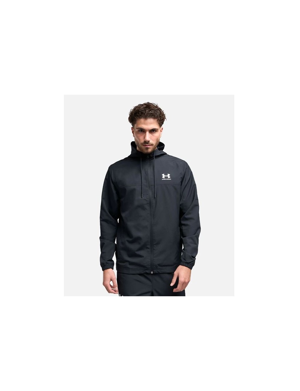 VESTE COUPE-VENT WOVEN UA RIVAL WINBREAKER NOIR