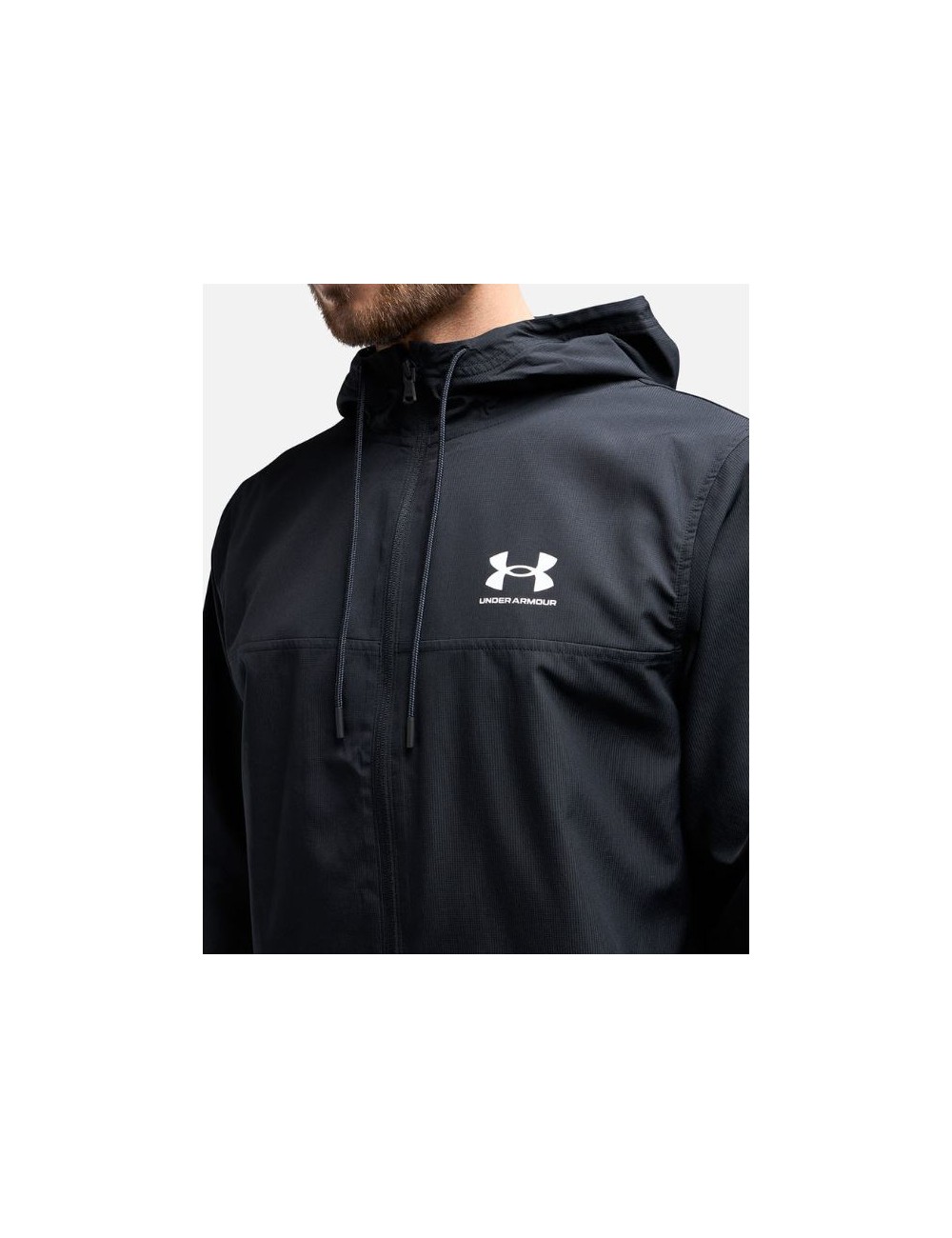 VESTE COUPE-VENT WOVEN UA RIVAL WINBREAKER NOIR