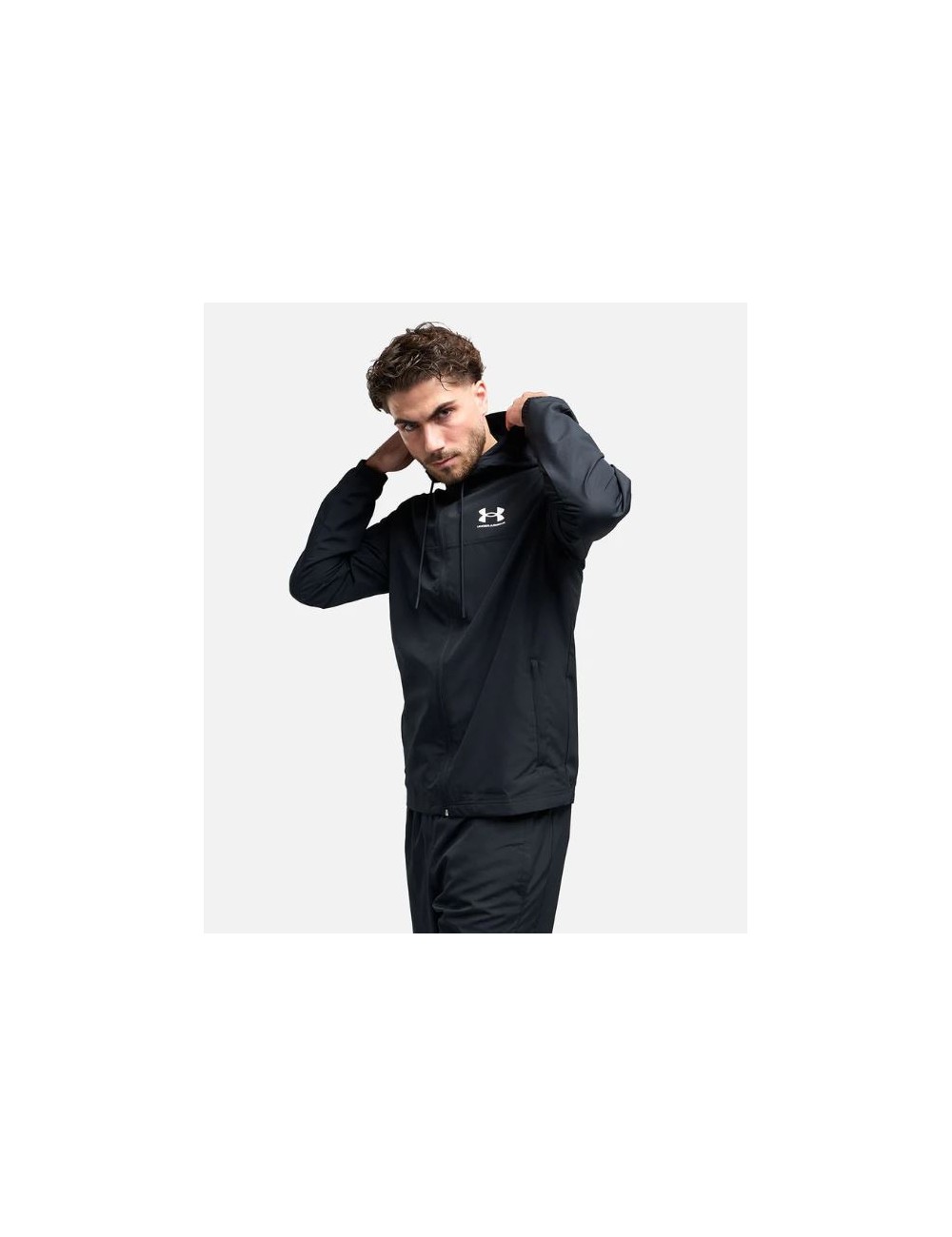 VESTE COUPE-VENT WOVEN UA RIVAL WINBREAKER NOIR