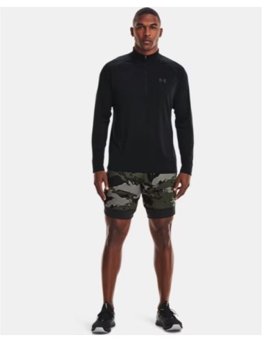HAUT MANCHES LONGUES 1/4 ZIP UA TECH 2.0 NOIR