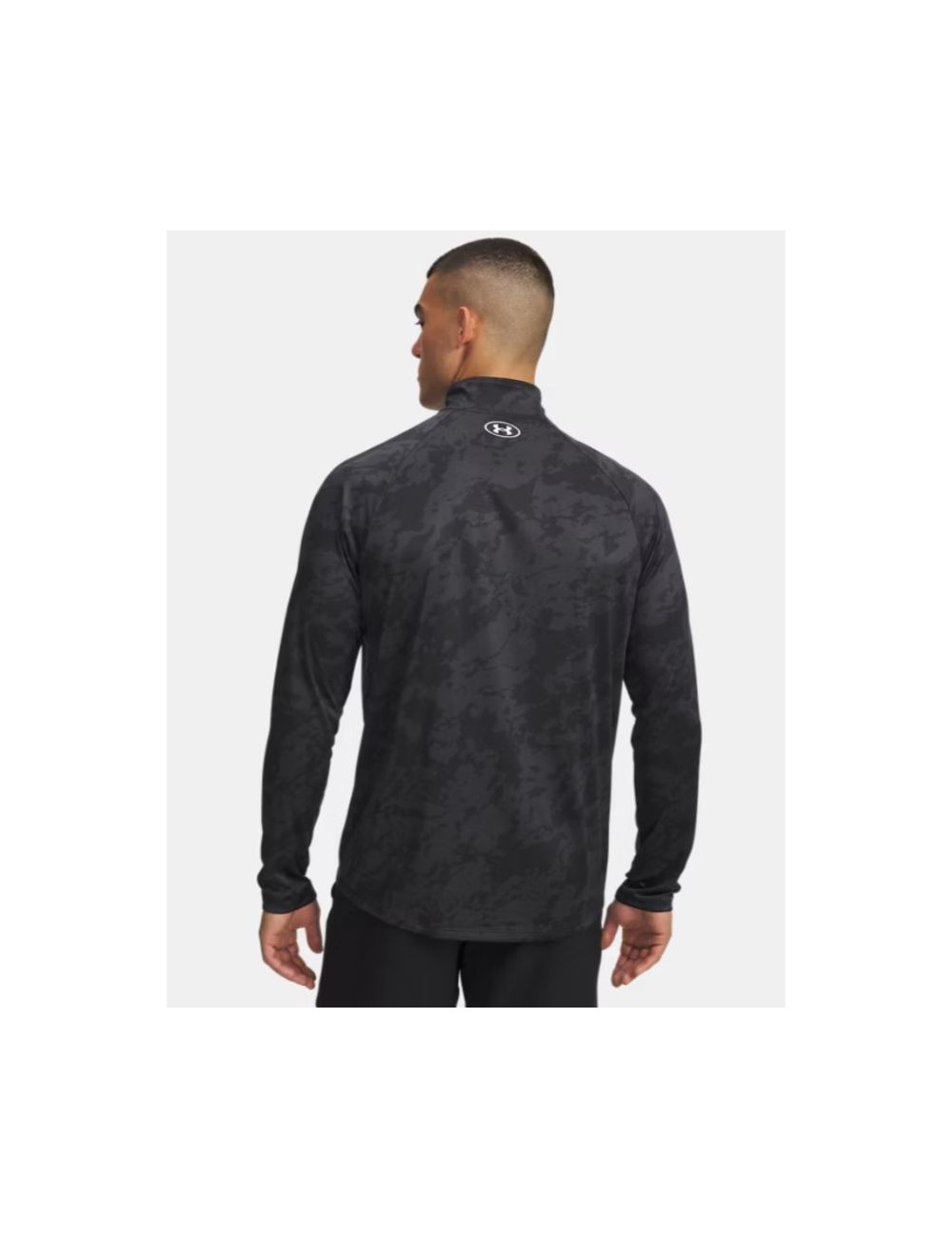 HAUT MANCHES LONGUES 1/4 ZIP UA TECH 2.0 NOIR/ARMY