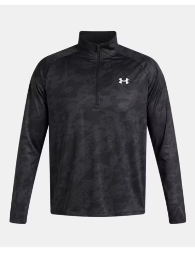 HAUT MANCHES LONGUES 1/4 ZIP UA TECH 2.0 NOIR/ARMY