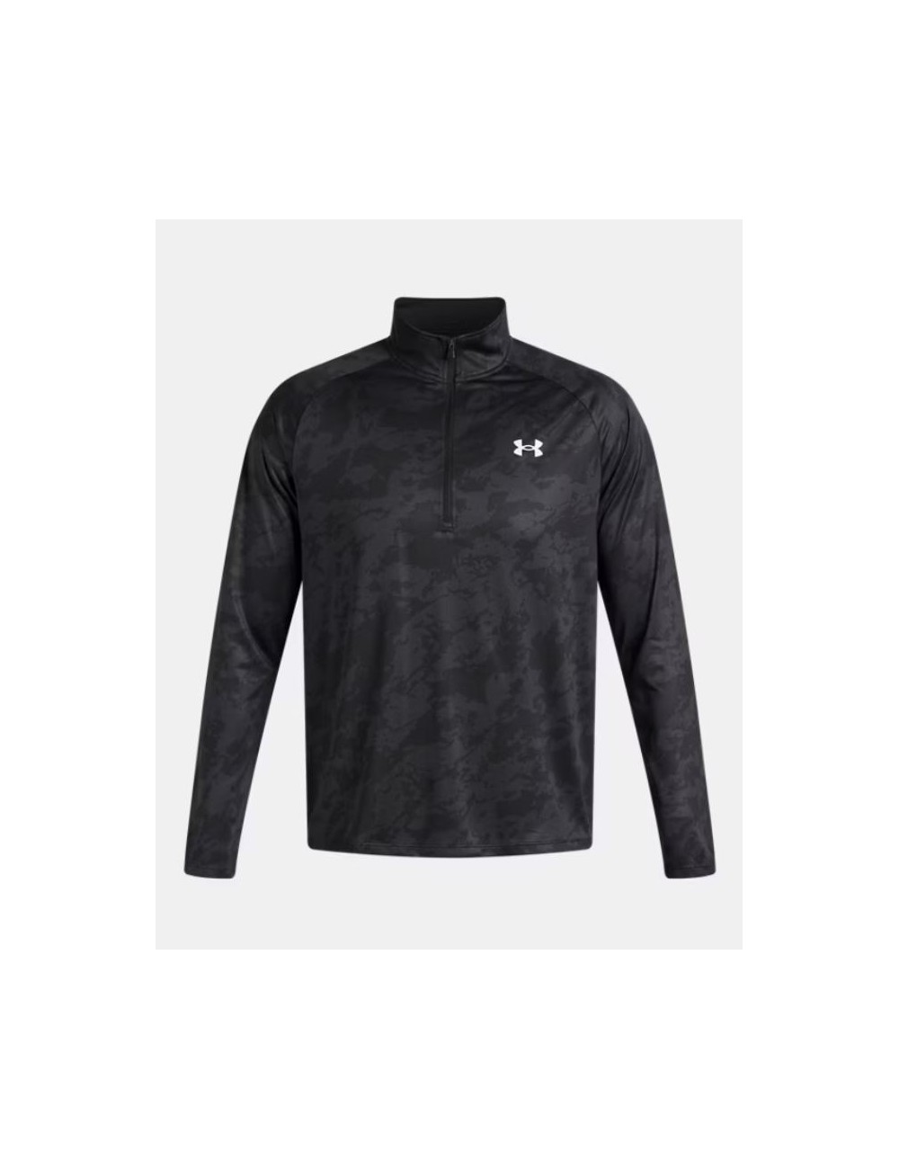 HAUT MANCHES LONGUES 1/4 ZIP UA TECH 2.0 NOIR/ARMY