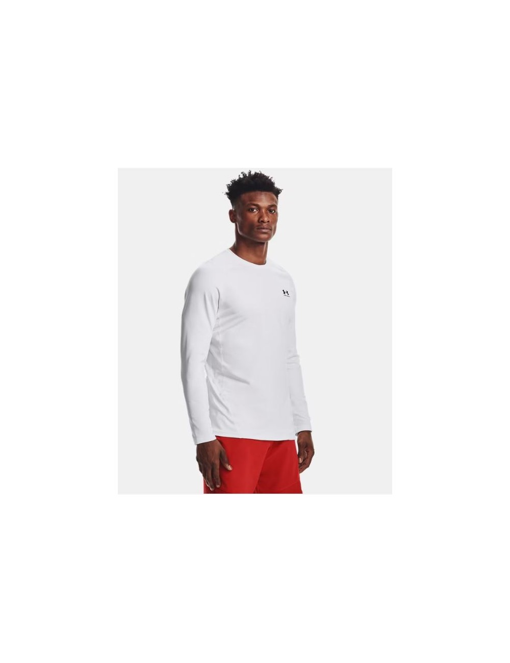 BASELAYER COLDGEAR UNDER ARMOUR COL RAS BLANC
