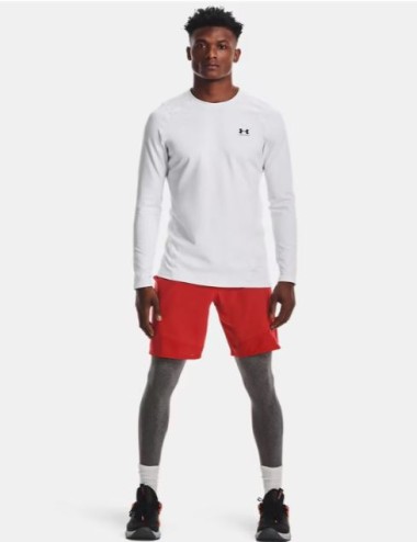 BASELAYER COLDGEAR UNDER ARMOUR COL RAS BLANC