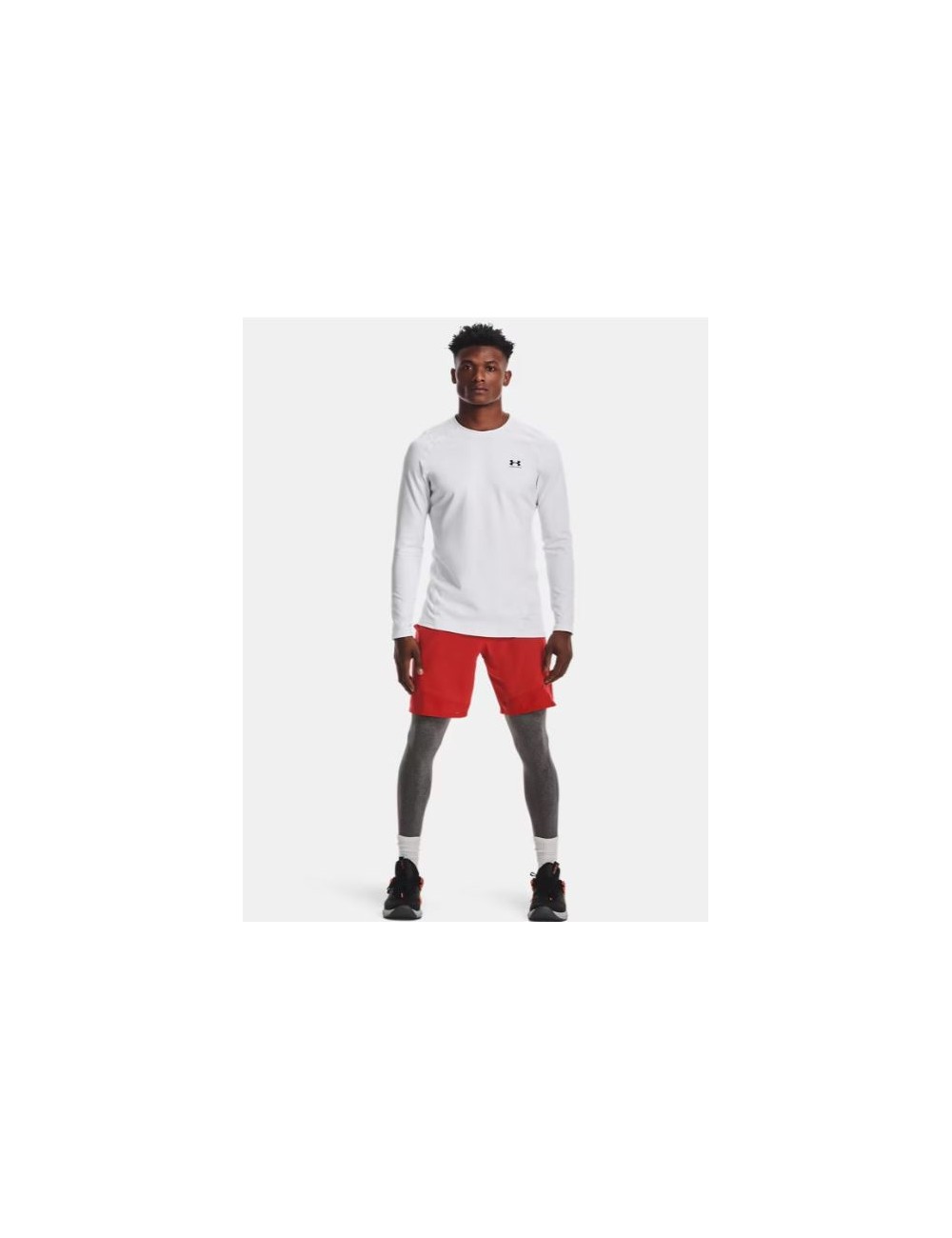 BASELAYER COLDGEAR UNDER ARMOUR COL RAS BLANC