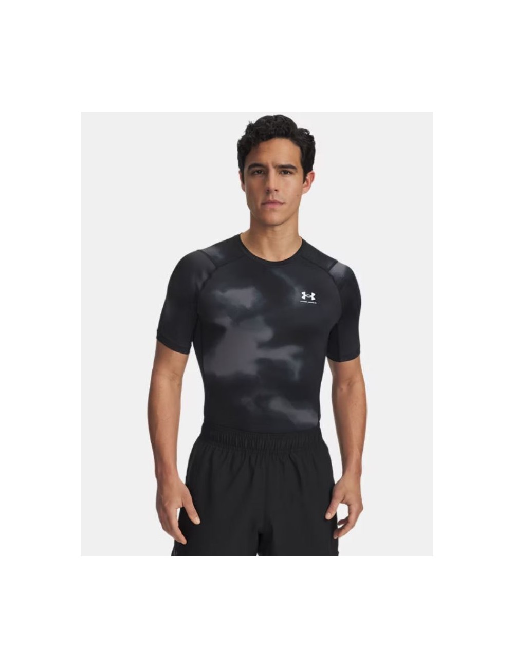 T-SHIRT HG PRINT UNDER ARMOUR NOIR 