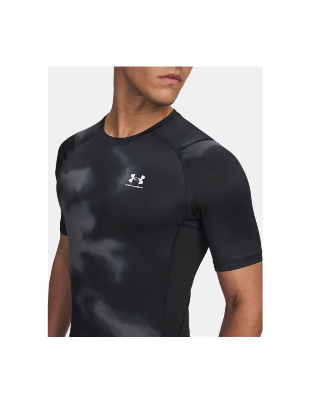 T-SHIRT HG PRINT UNDER ARMOUR NOIR 