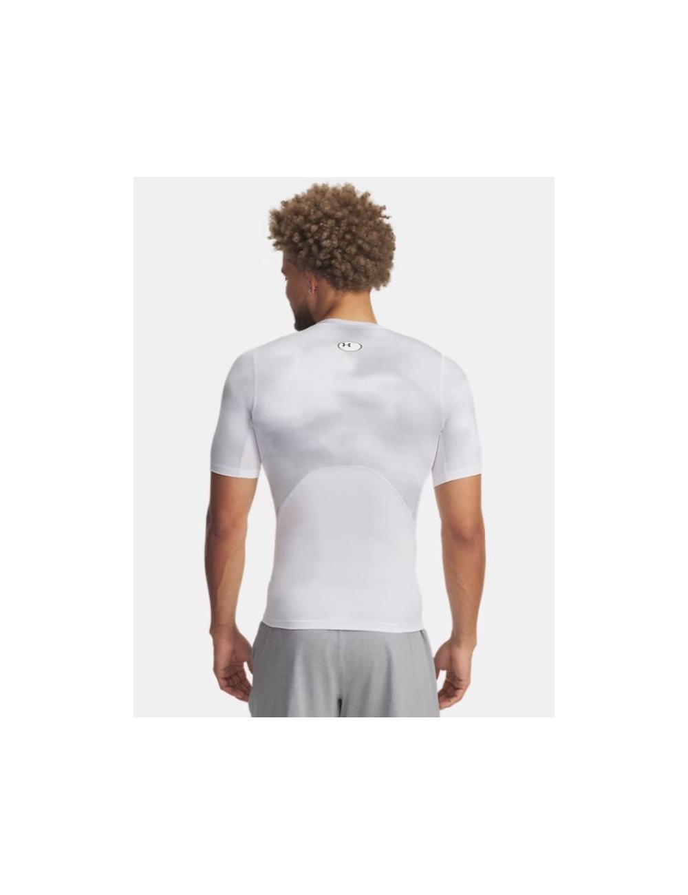T-SHIRT HG PRINTED UNDER ARMOUR BLANC