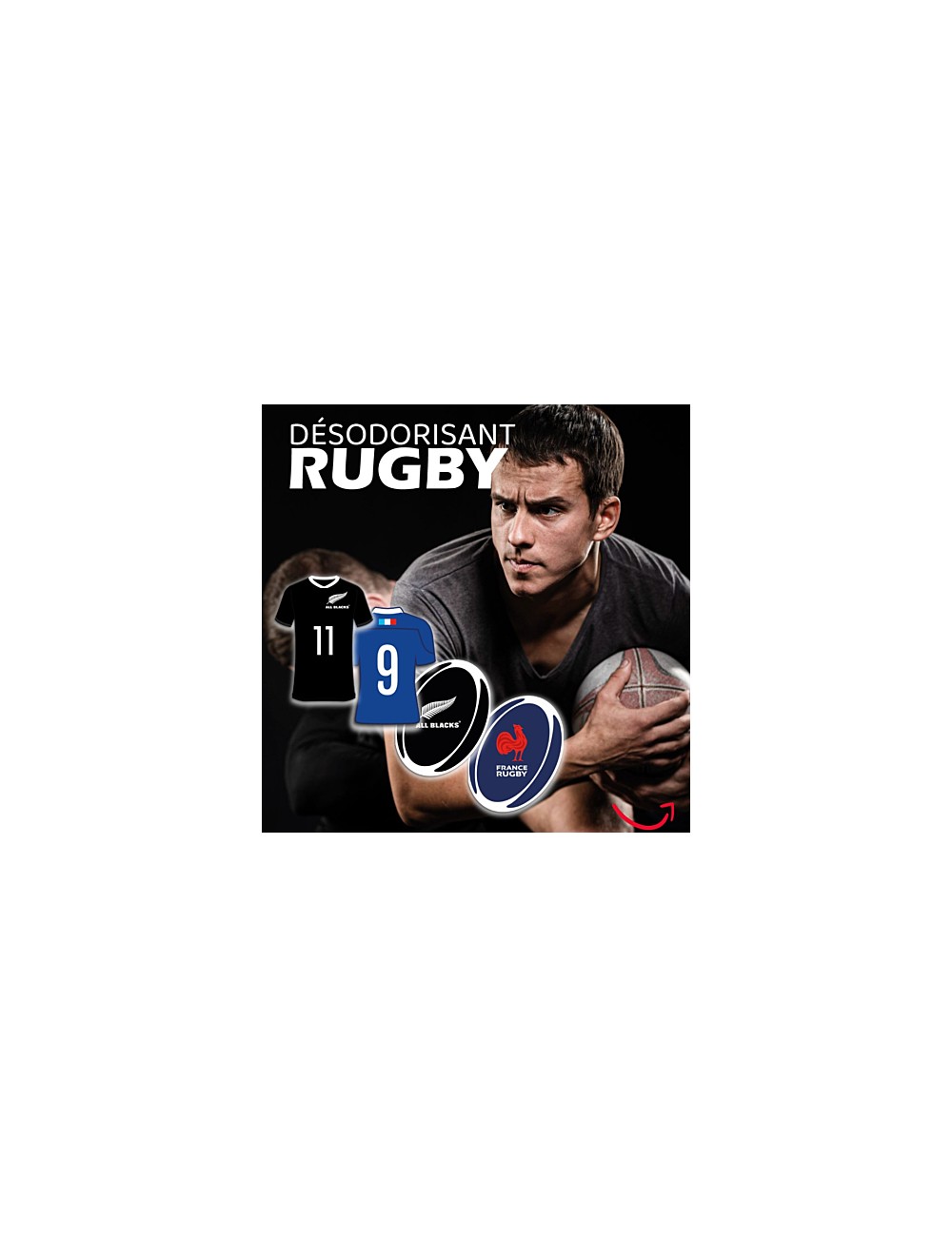 DESODORISANT VOITURE BALLON ALL BLACKS