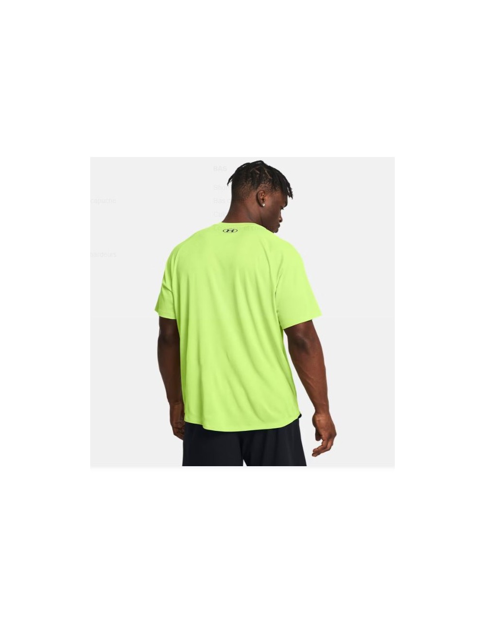 T-SHIRT UNDER ARMOUR TECH TEXTURED VERT