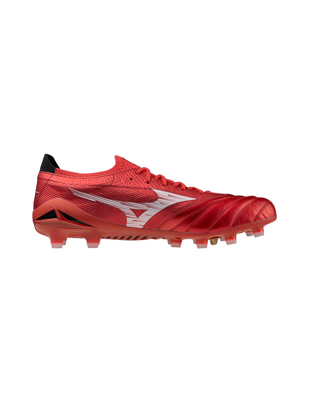 CRAMPONS MIZUNO MORELIA NEO BETA ELITE MD ROUGE