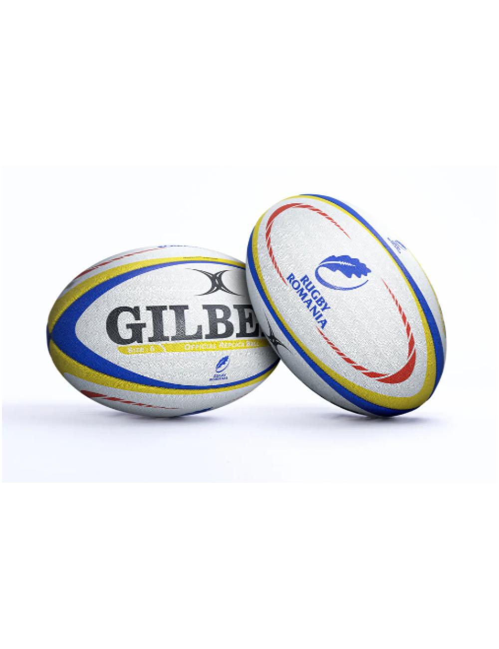 BALLON RUGBY REPLICA ROUMANIE GILBERT TAILLE 5