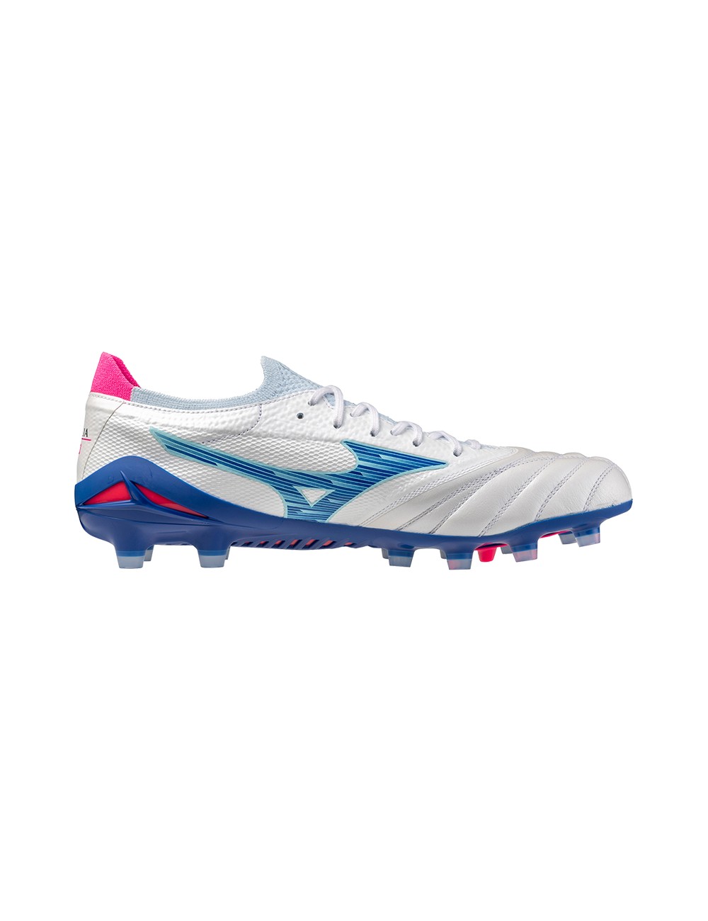 CRAMPONS MIZUNO MORELIA NEO BETA ELITE MD BLANC