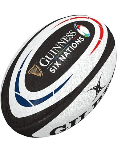 BALLON RUGBY REPLICA DES 6 NATIONS GILBERT T5