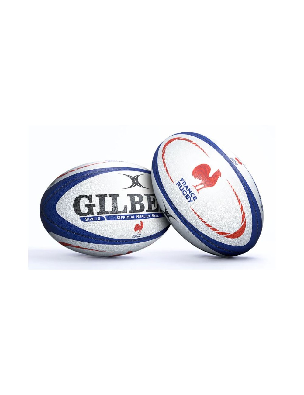 Ballon Rugby Replica France taille 5 (nouveau logo)