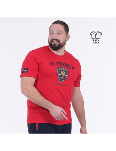 POLO ML MARINE + 1 T SHIRT OFFERT