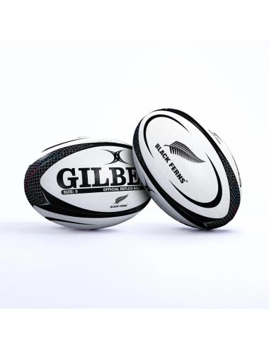 BALLON RUGBY REPLICA BLACK FERNS GILBERT T5 (1)