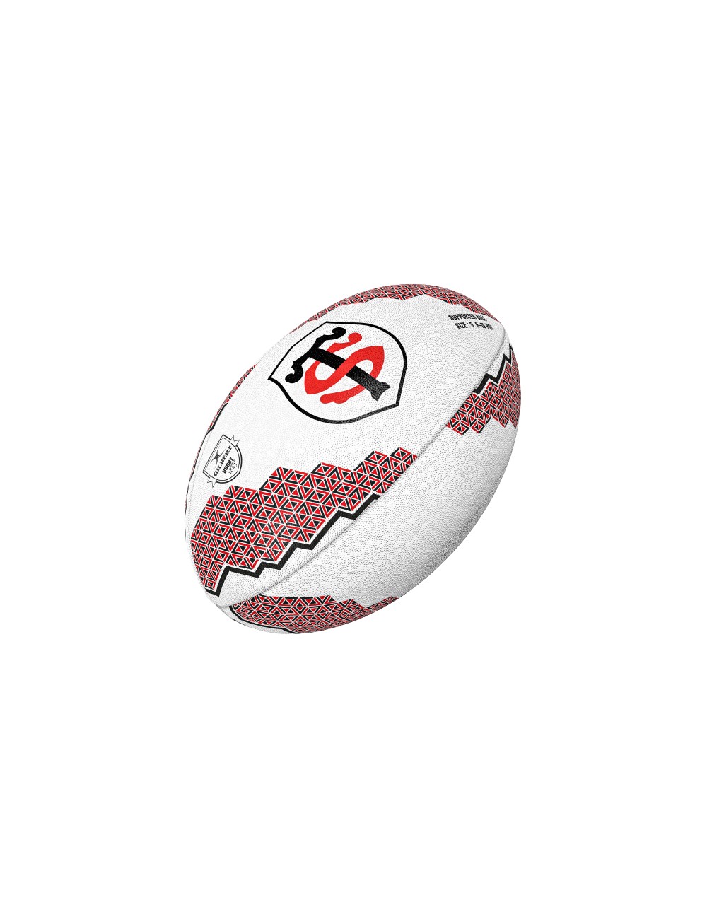 BALLON RUGBY SUPPORTER STADE TOULOUSAIN GILBERT TAILLE 5