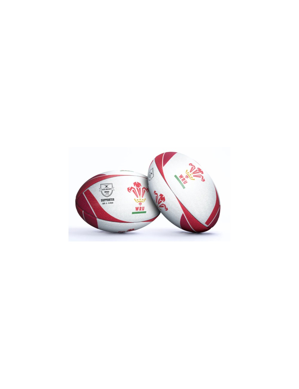 BALLON RUGBY SUPPORTER PAYS DE GALLES GILBERT TAILLE 5