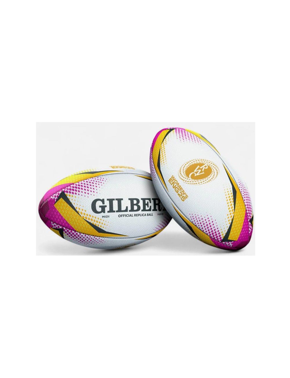 BALLON RUGBY REPLICA RWC 2025 GILBERT TAILLE MIDI