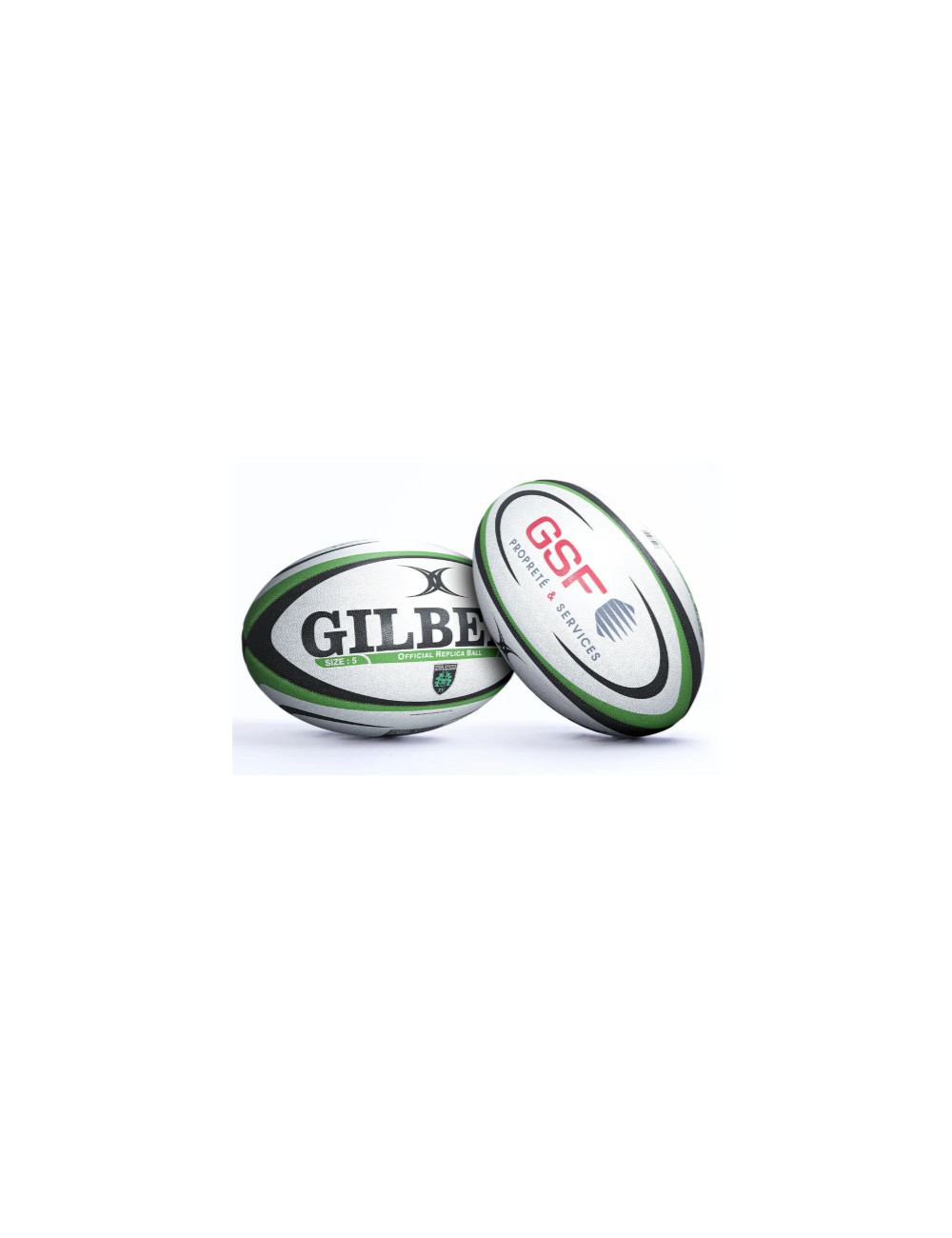 BALLON RUGBY REPLICA USM MONTAUBAN GILBERT TAILLE 5