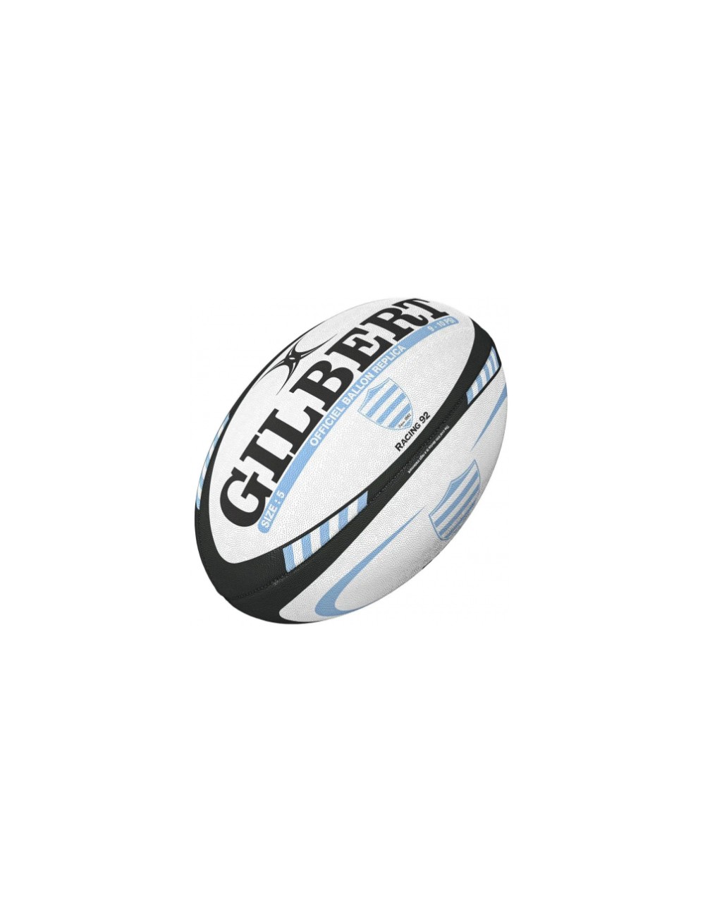 BALLON RUGBY REPLICA RACING 92 GILBERT TAILLE 5