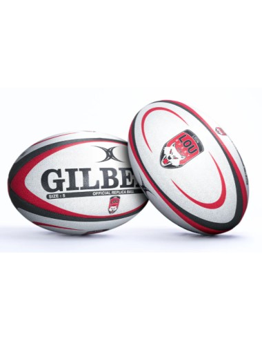BALLON RUGBY REPLICA LYON GILBERT TAILLE 5