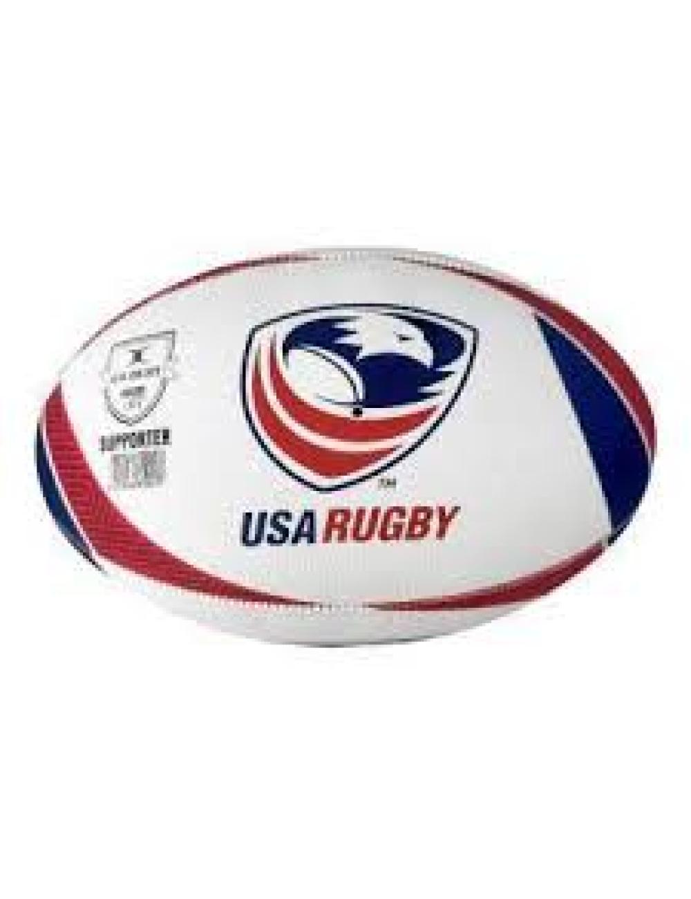 BALLON RUGBY SUPPORTER USA GILBERT TAILLE 5