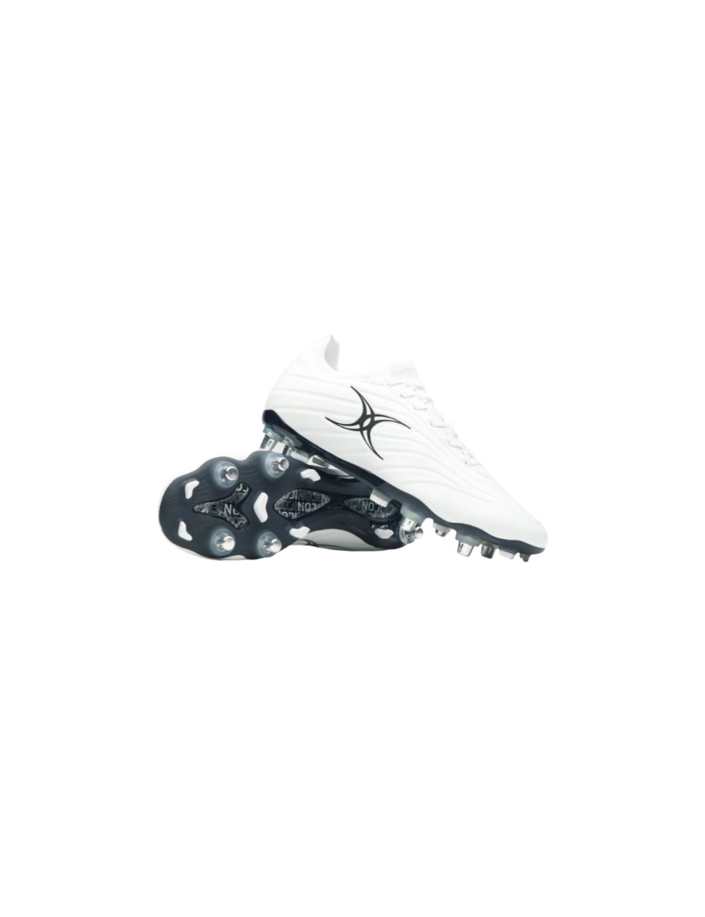 CRAMPONS RUGBY HYBRIDES GILBERT ICON X 6S BLANCS