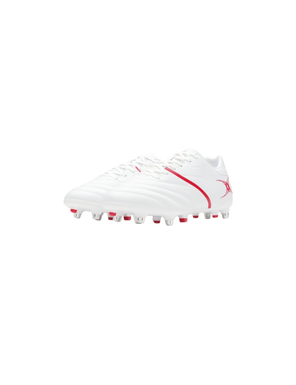 CRAMPONS RUGBY HYBRIDES GILBERT SIDESTEP X20 POWER 6S BLANC/ROUGE