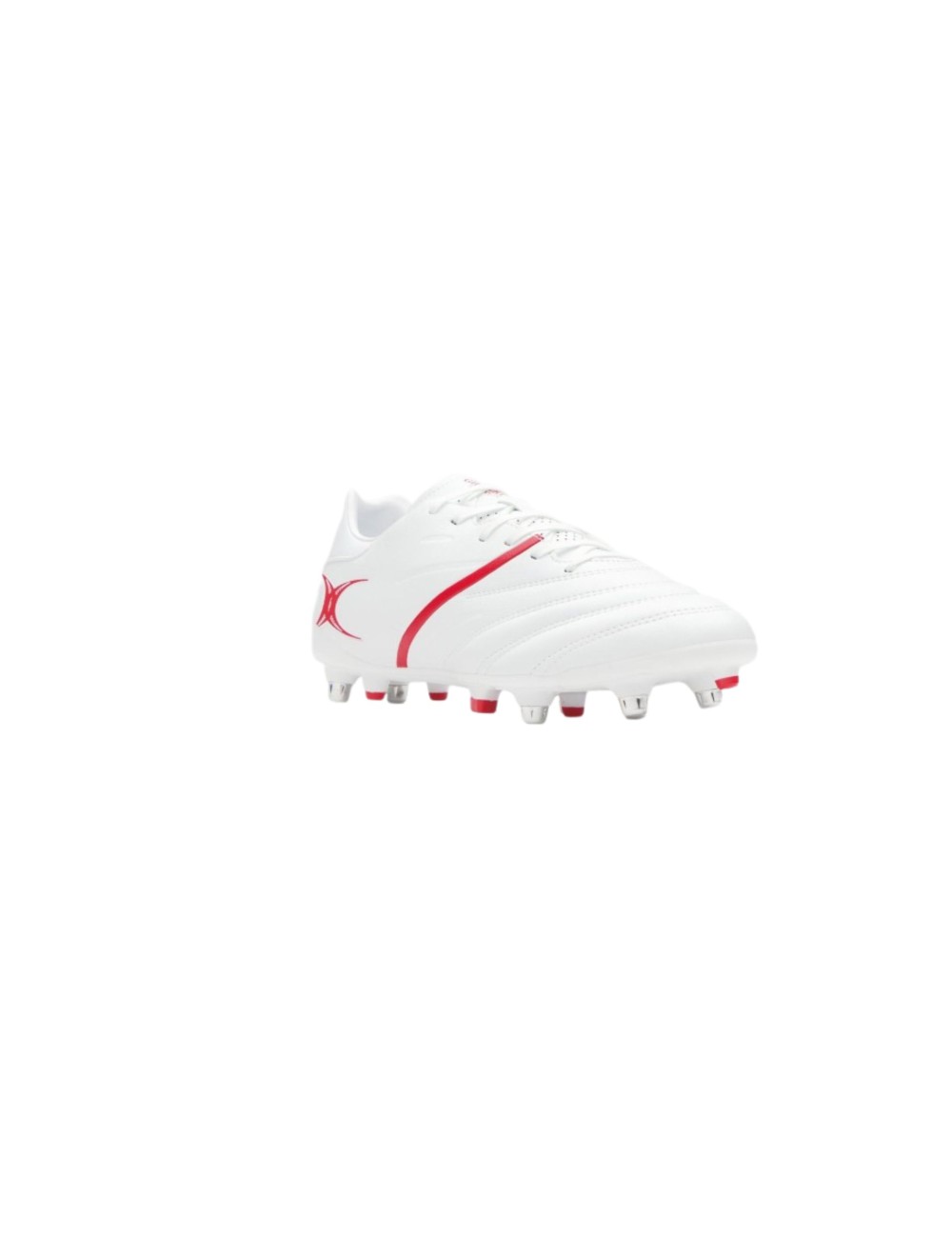 CRAMPONS RUGBY HYBRIDES GILBERT SIDESTEP X20 POWER 6S BLANC/ROUGE